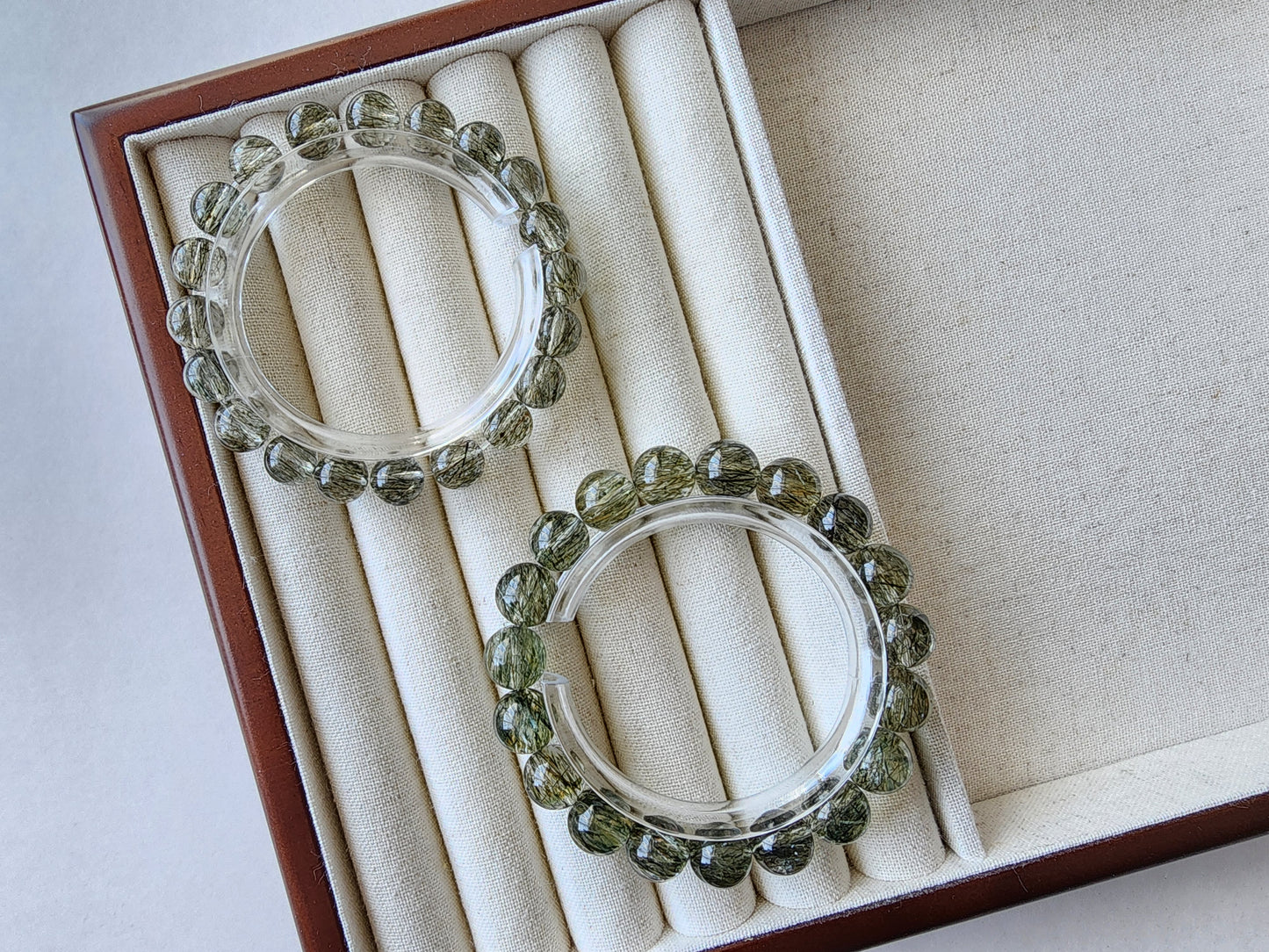 [Bracelet] Rutilated Green Tourmaline 绿碧玺发 Bracelet - Wealth & Abundance