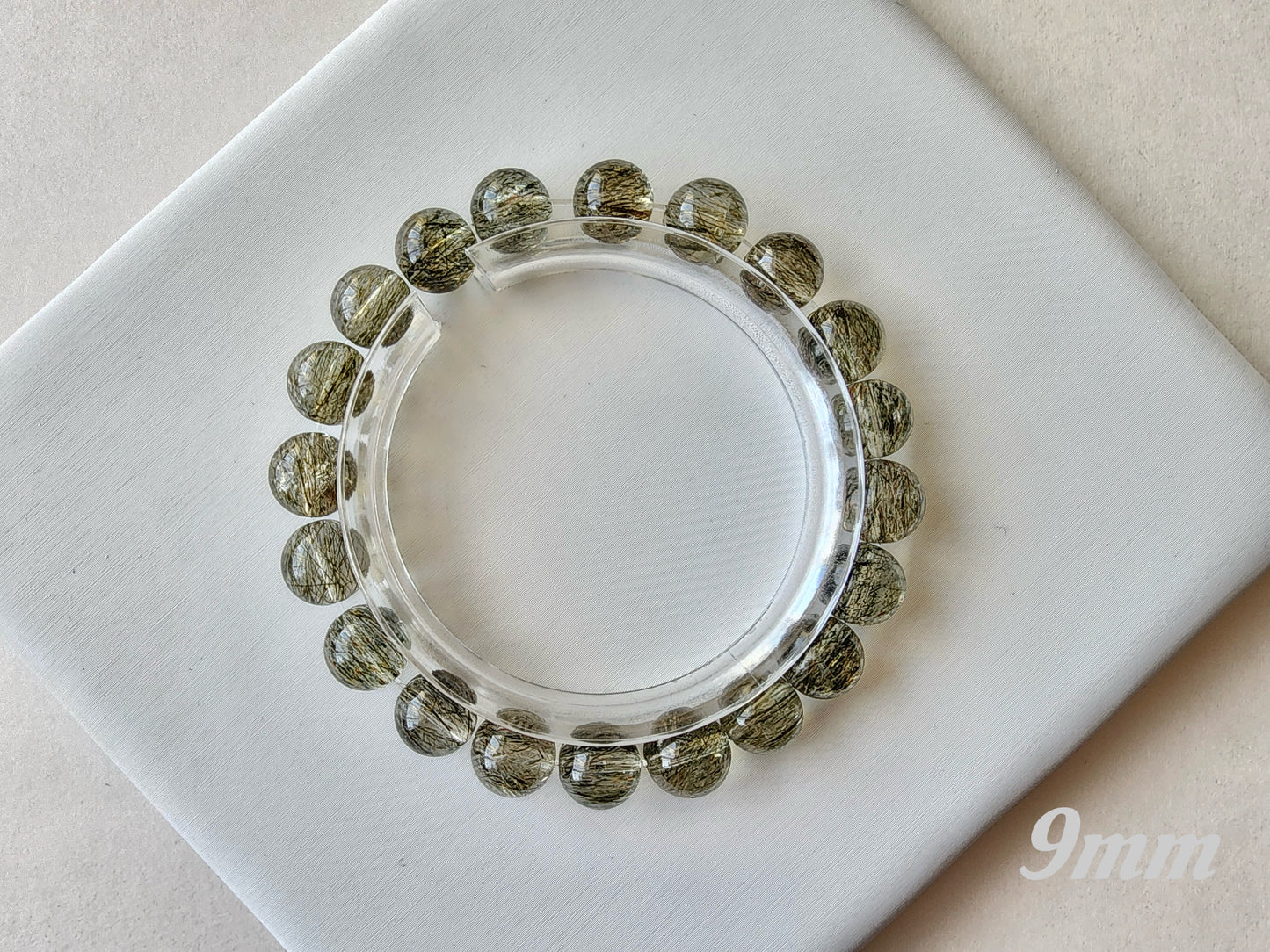 [Bracelet] Rutilated Green Tourmaline 绿碧玺发 Bracelet - Wealth & Abundance