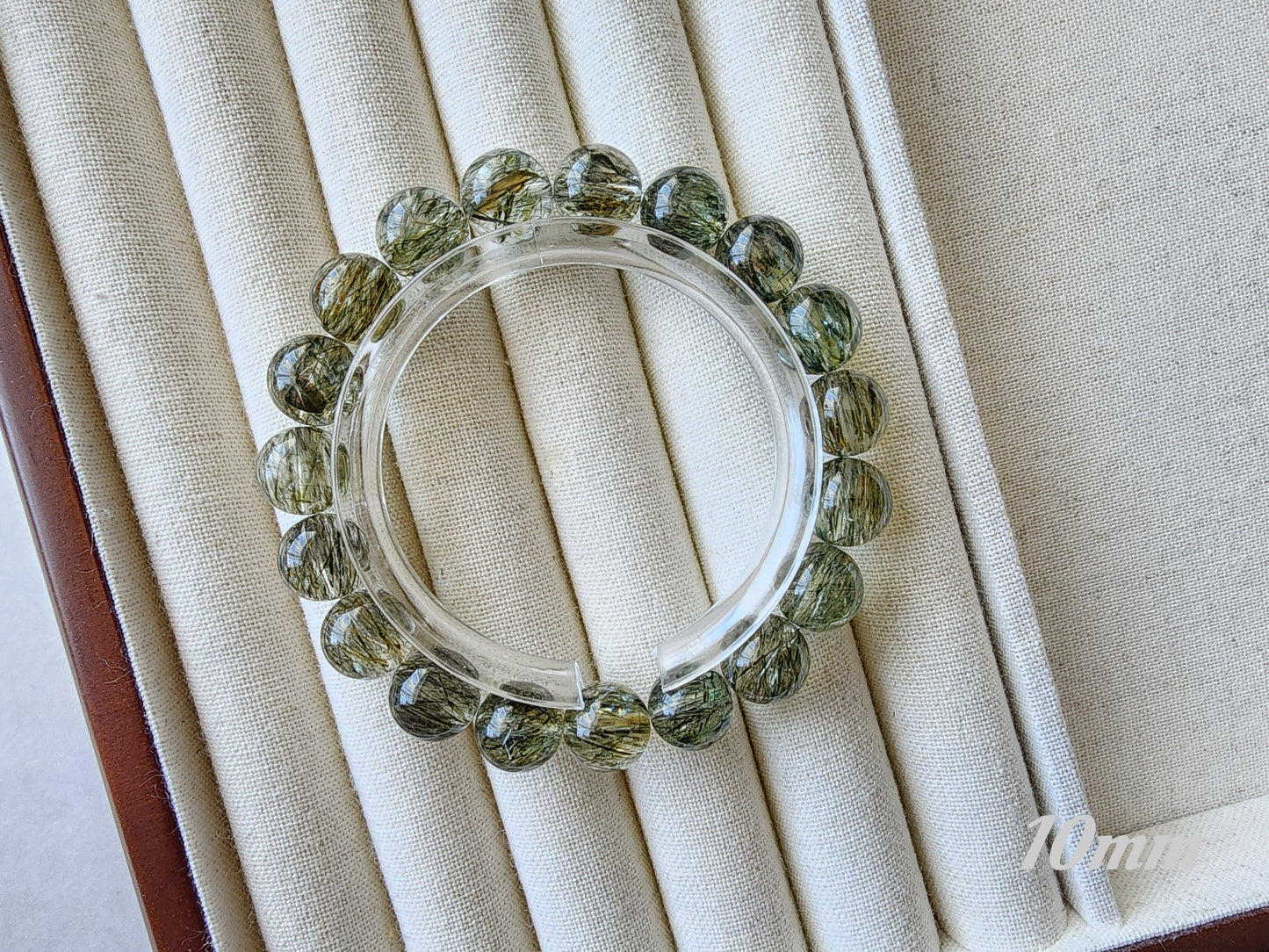 [Bracelet] Rutilated Green Tourmaline 绿碧玺发 Bracelet - Wealth & Abundance