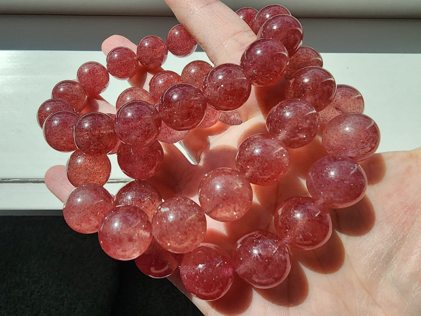 [Bracelet] Embrace Your Inner Spark: Strawberry Quartz Bracelet