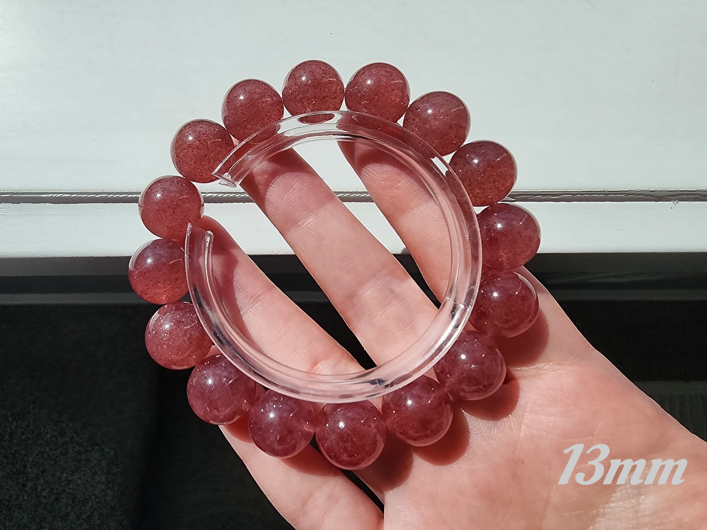 [Bracelet] Embrace Your Inner Spark: Strawberry Quartz Bracelet