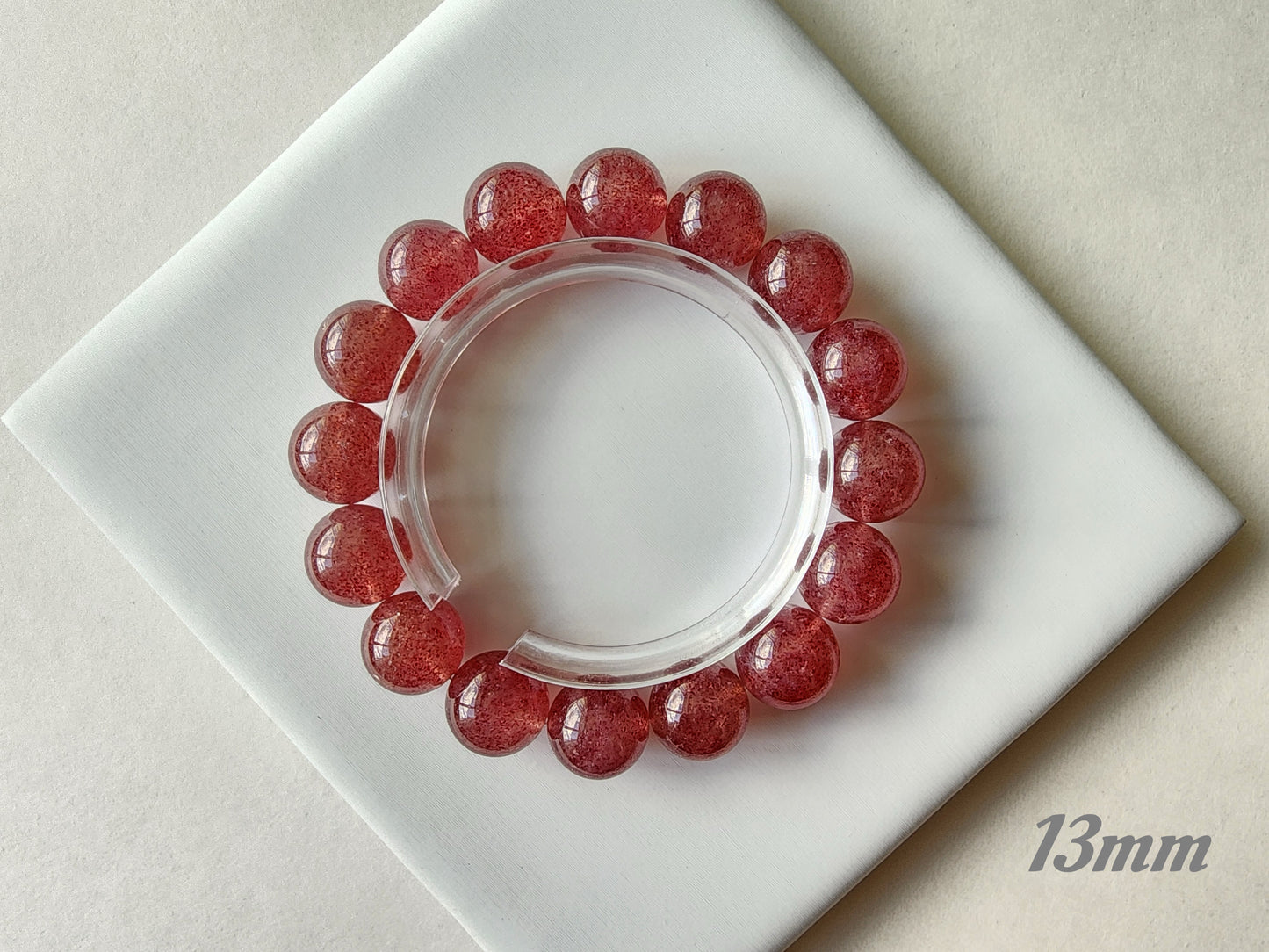 [Bracelet] Embrace Your Inner Spark: Strawberry Quartz Bracelet