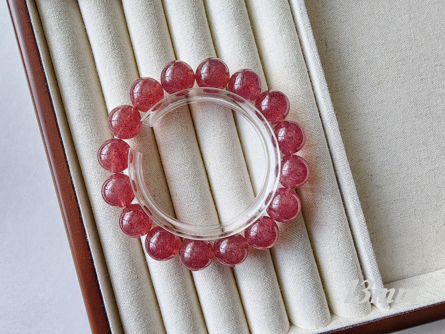 [Bracelet] Embrace Your Inner Spark: Strawberry Quartz Bracelet