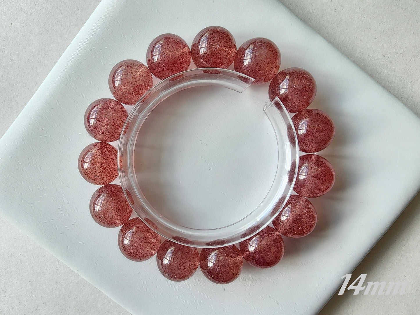 [Bracelet] Embrace Your Inner Spark: Strawberry Quartz Bracelet