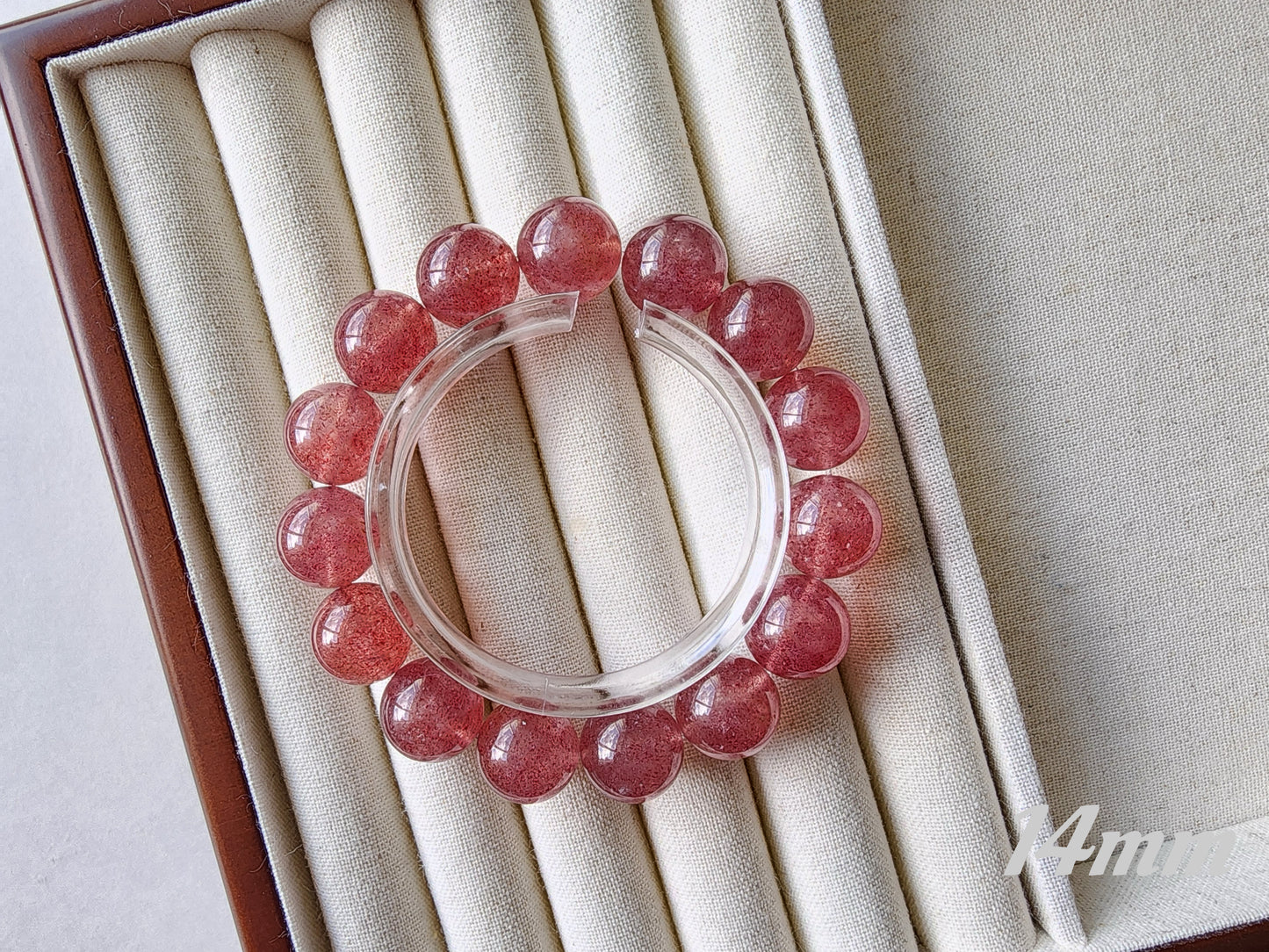 [Bracelet] Embrace Your Inner Spark: Strawberry Quartz Bracelet