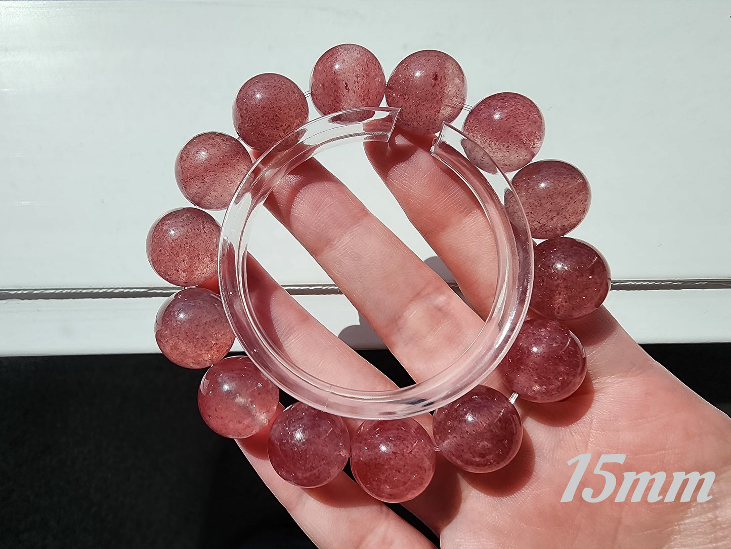 [Bracelet] Embrace Your Inner Spark: Strawberry Quartz Bracelet