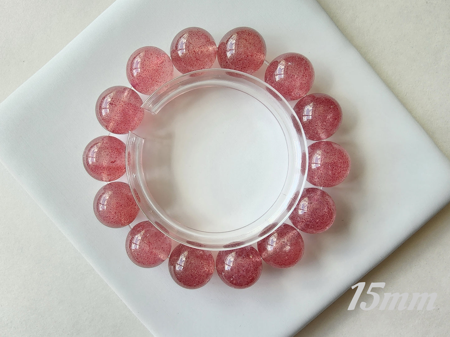 [Bracelet] Embrace Your Inner Spark: Strawberry Quartz Bracelet