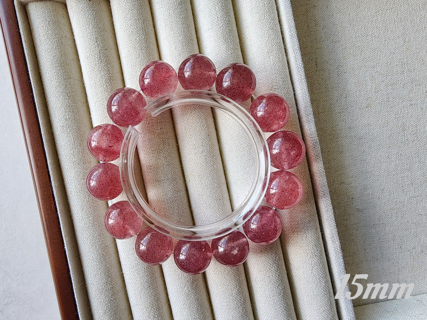 [Bracelet] Embrace Your Inner Spark: Strawberry Quartz Bracelet