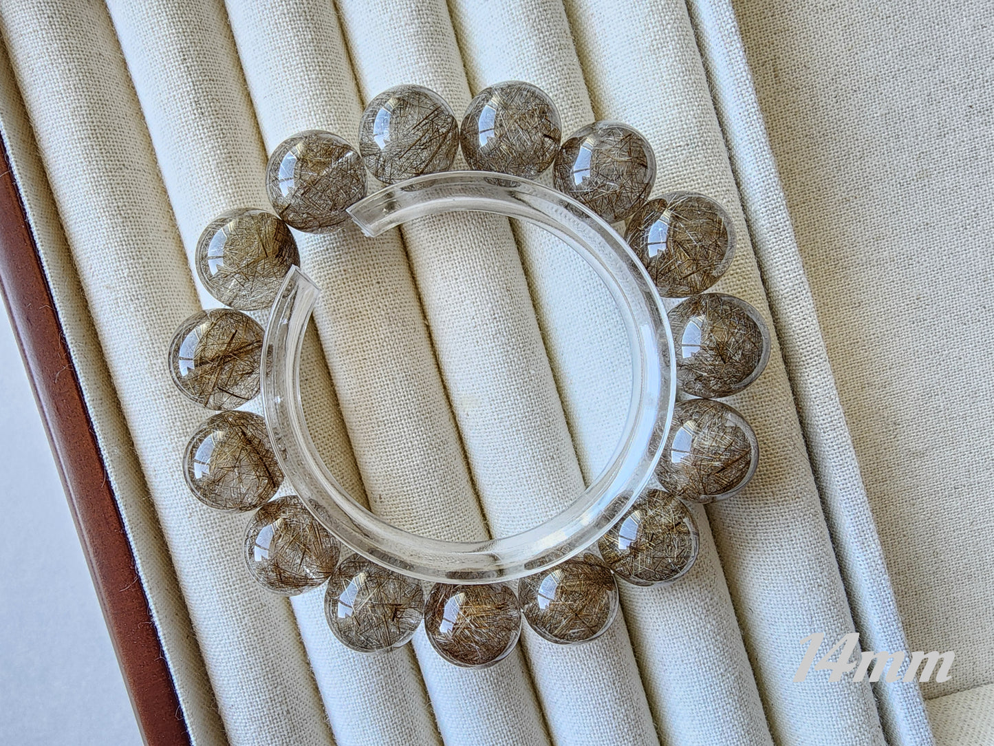 [Bracelet] Shimmering Silver Rutilated Quartz Bracelet 银发晶 for Positive Vibes