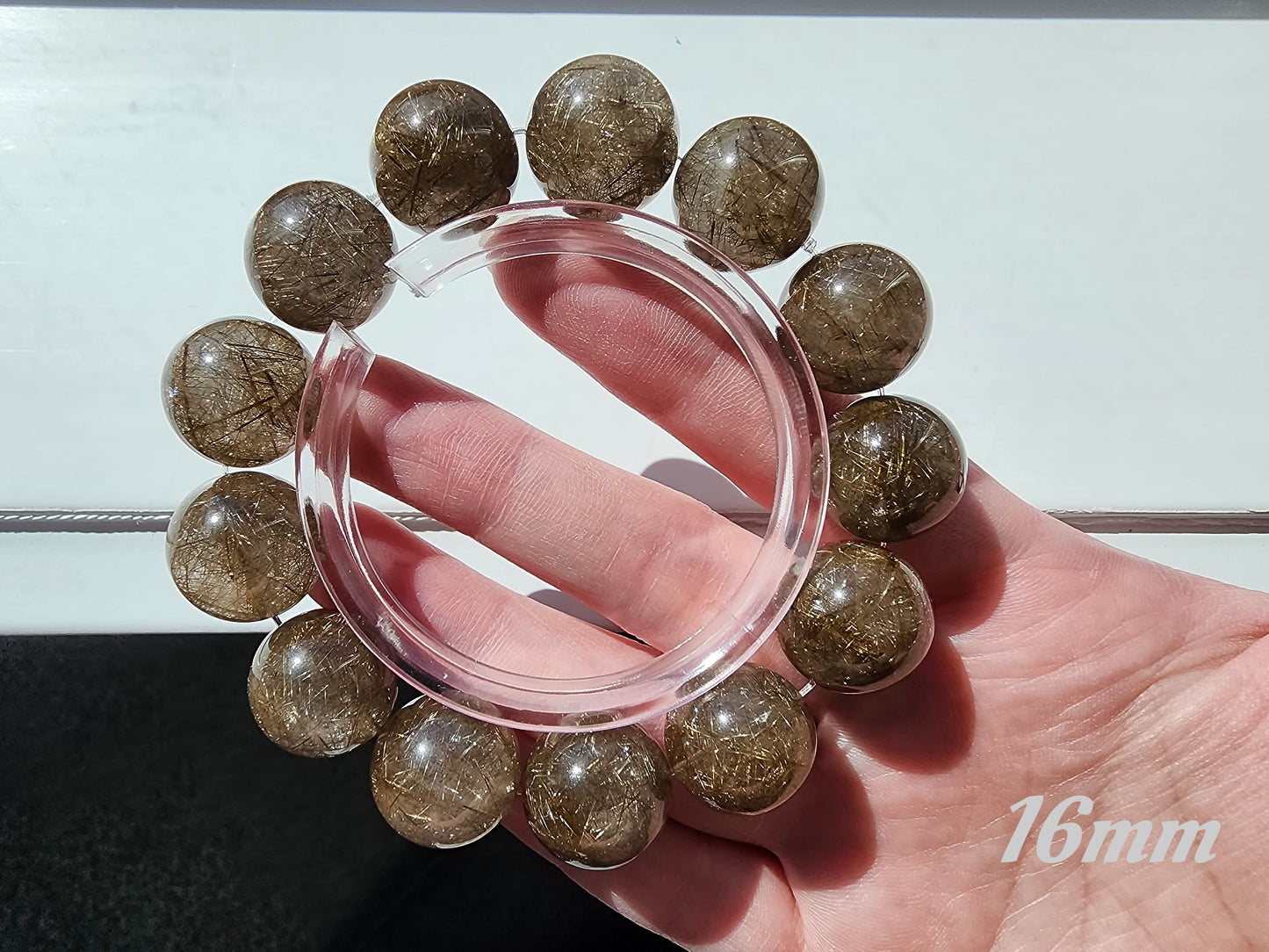 [Bracelet] Shimmering Silver Rutilated Quartz Bracelet 银发晶 for Positive Vibes