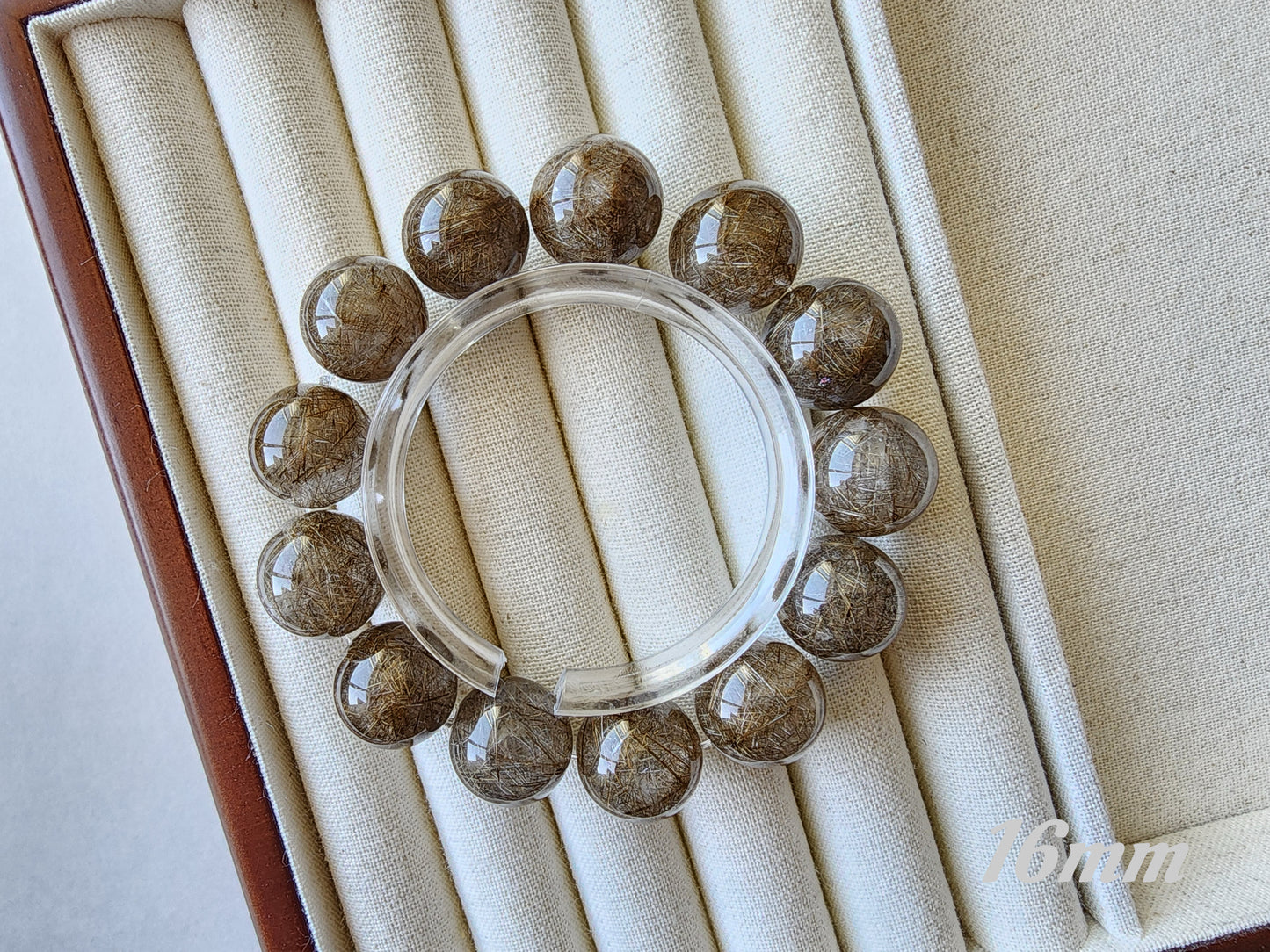 [Bracelet] Shimmering Silver Rutilated Quartz Bracelet 银发晶 for Positive Vibes