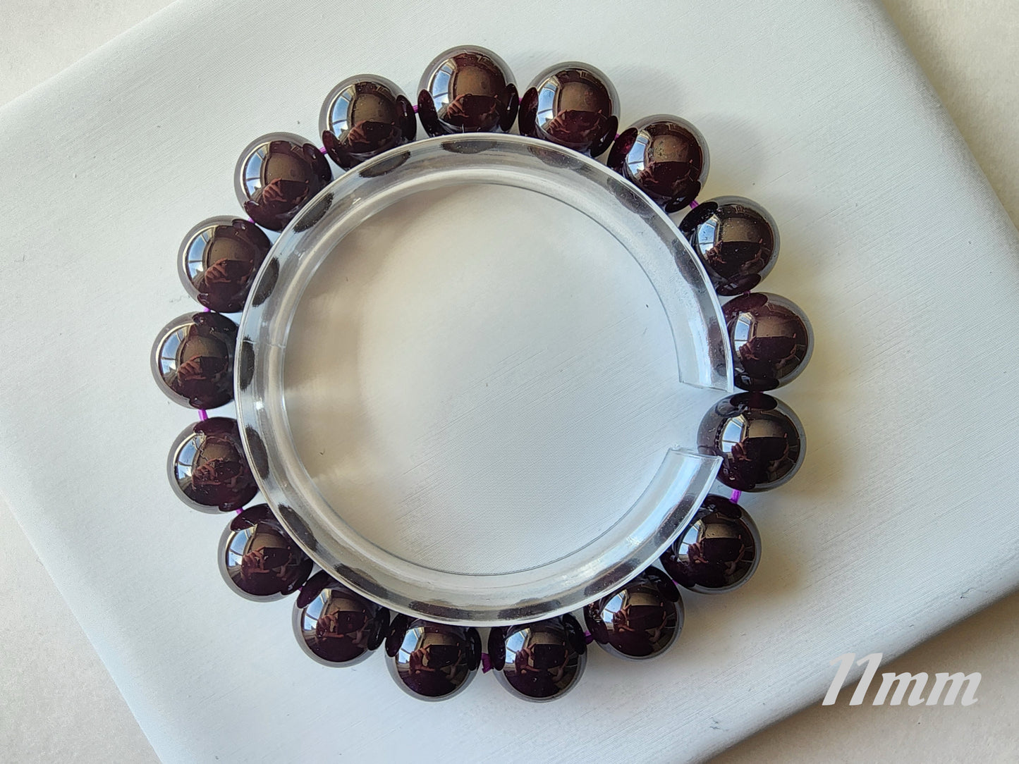 [Bracelet] Stunning Deep Purple Star Garnet 星光石榴石 Bracelet