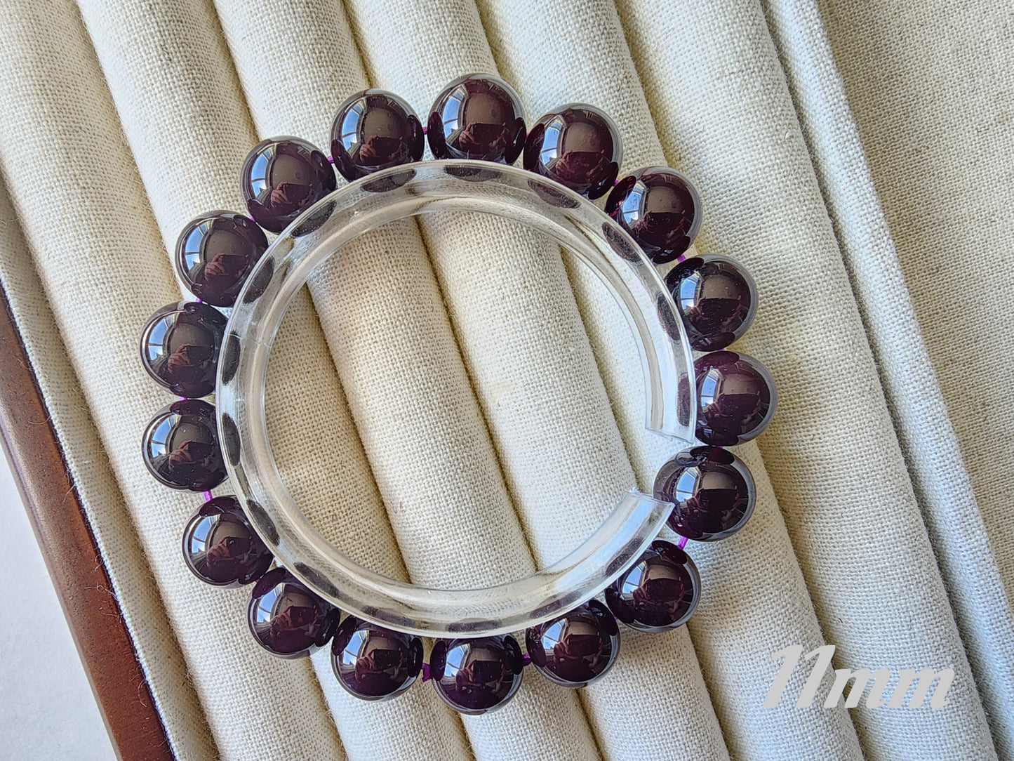 [Bracelet] Stunning Deep Purple Star Garnet 星光石榴石 Bracelet