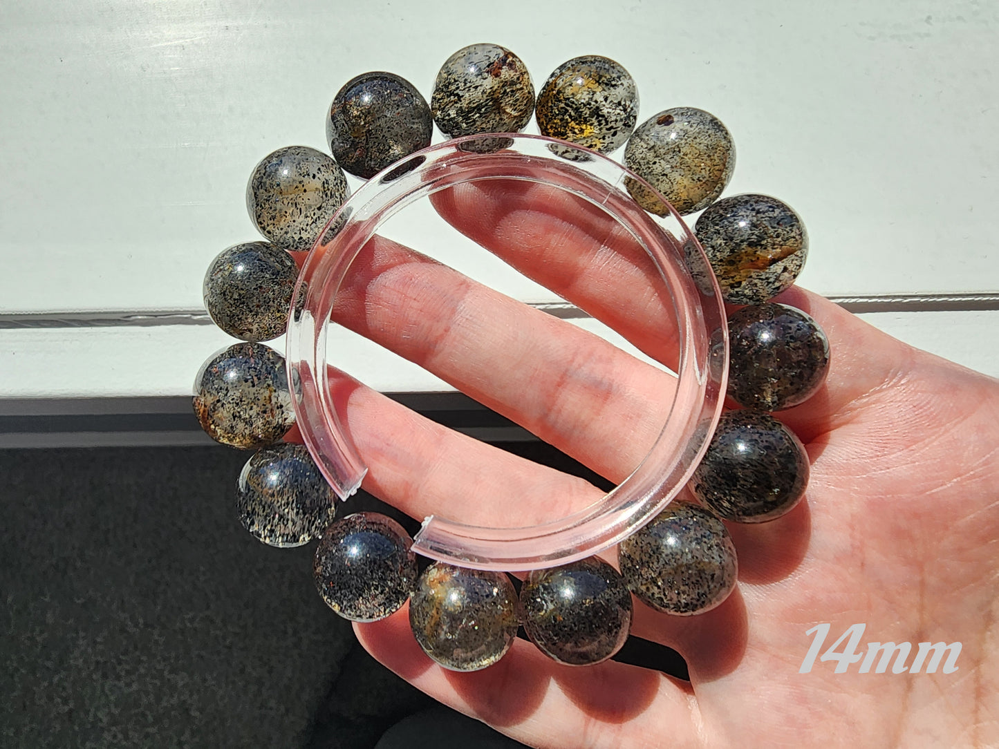 [Bracelet] Balance & Protection Bracelet: Black Strawberry Quartz 黑草莓