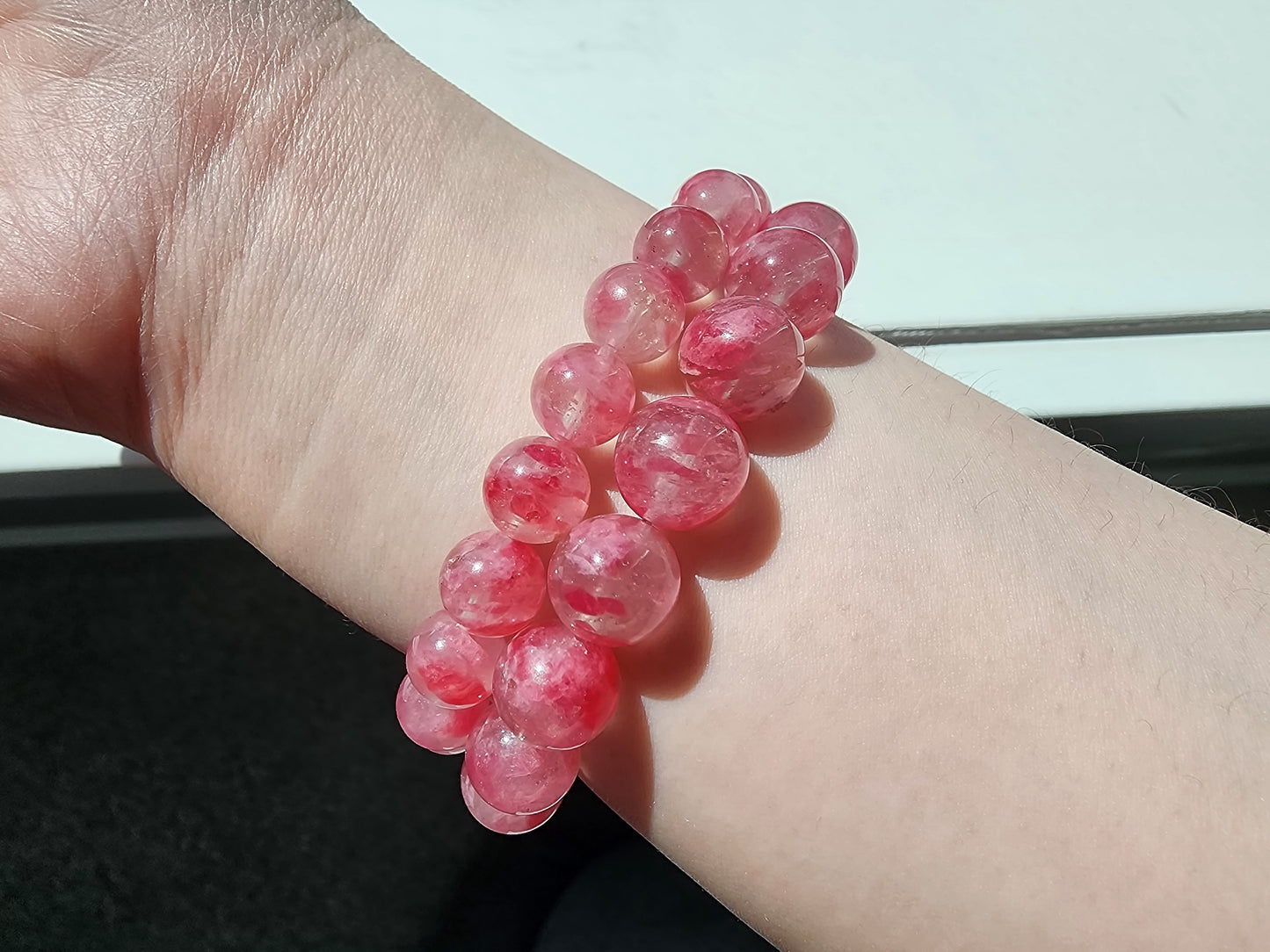 [Bracelet] Sakura Rhodonite 樱花雨蔷薇辉 Crystal Bracelet - Natural Gemstone Jewelry