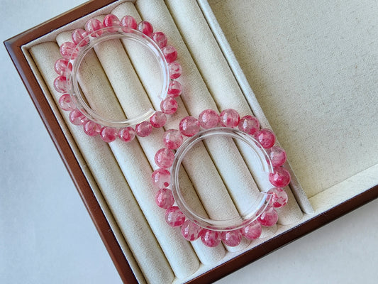 [Bracelet] Sakura Rhodonite 樱花雨蔷薇辉 Crystal Bracelet - Natural Gemstone Jewelry