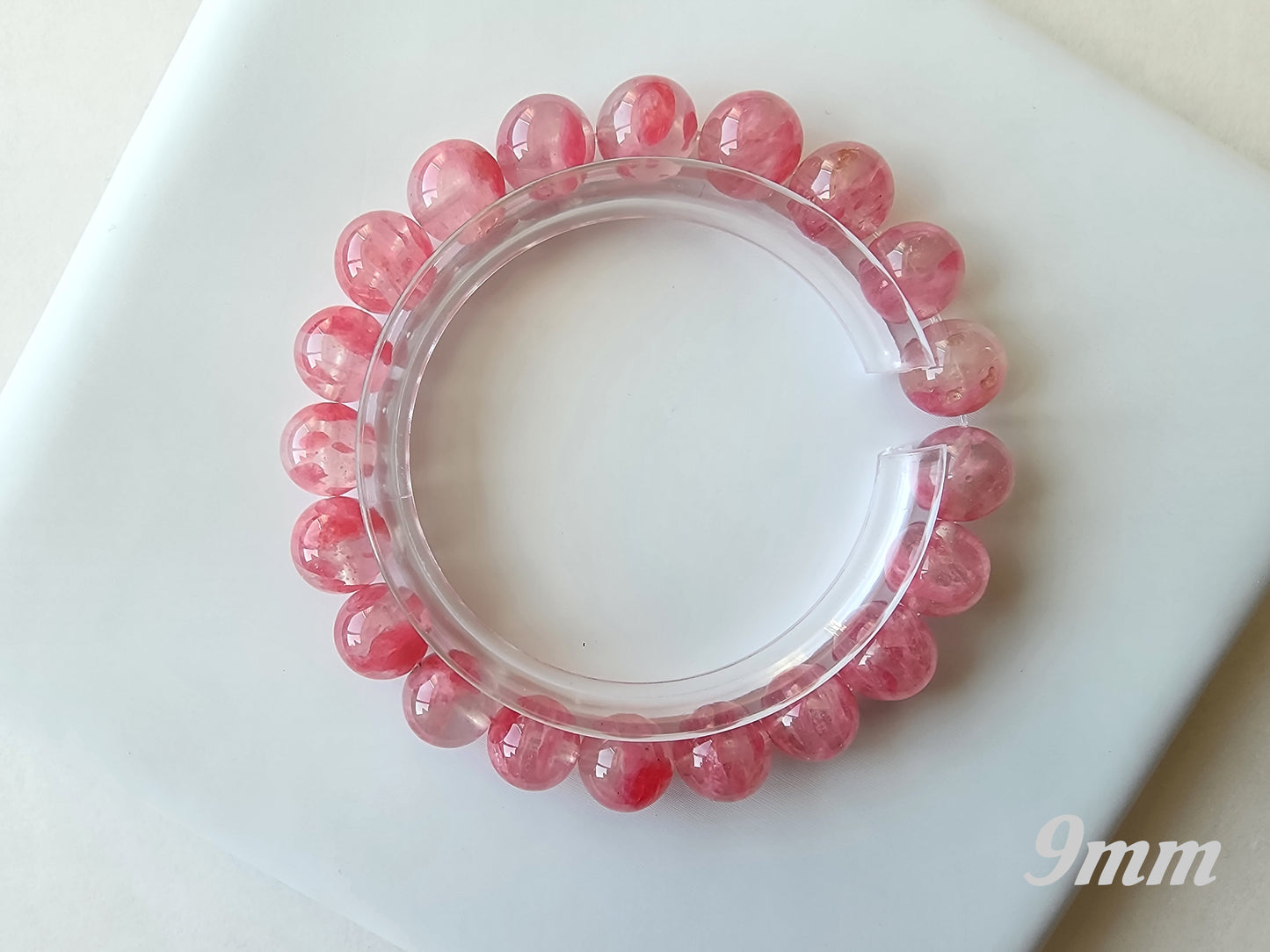 [Bracelet] Sakura Rhodonite 樱花雨蔷薇辉 Crystal Bracelet - Natural Gemstone Jewelry