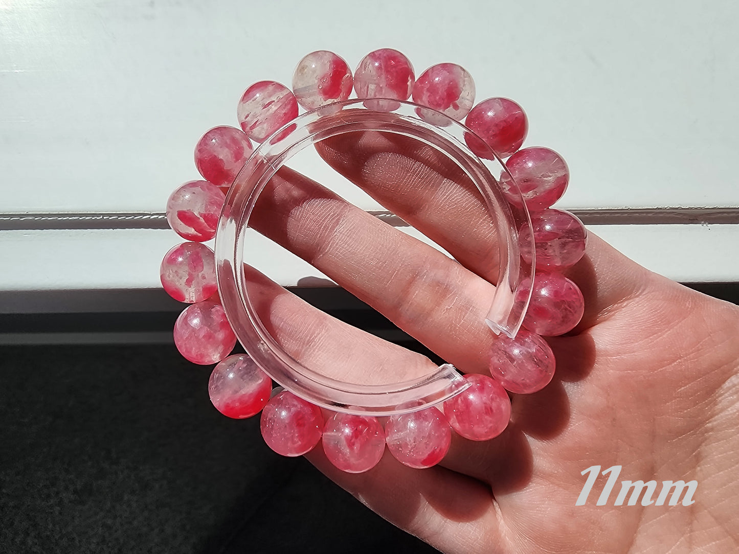 [Bracelet] Sakura Rhodonite 樱花雨蔷薇辉 Crystal Bracelet - Natural Gemstone Jewelry