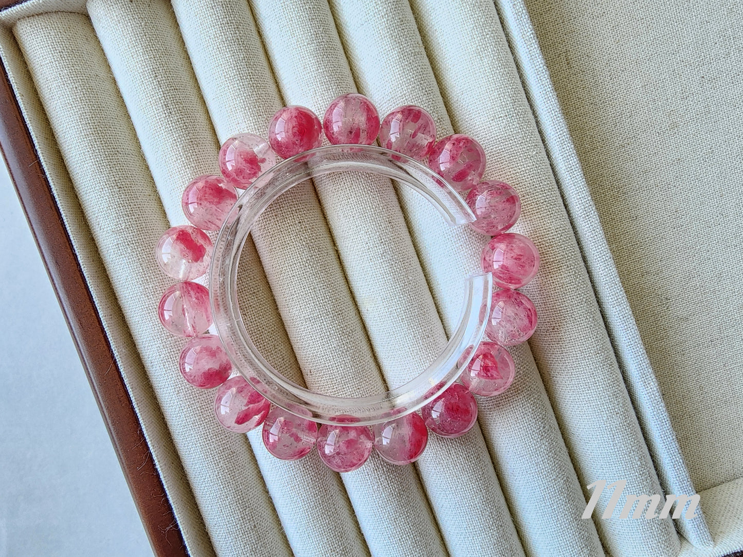 [Bracelet] Sakura Rhodonite 樱花雨蔷薇辉 Crystal Bracelet - Natural Gemstone Jewelry