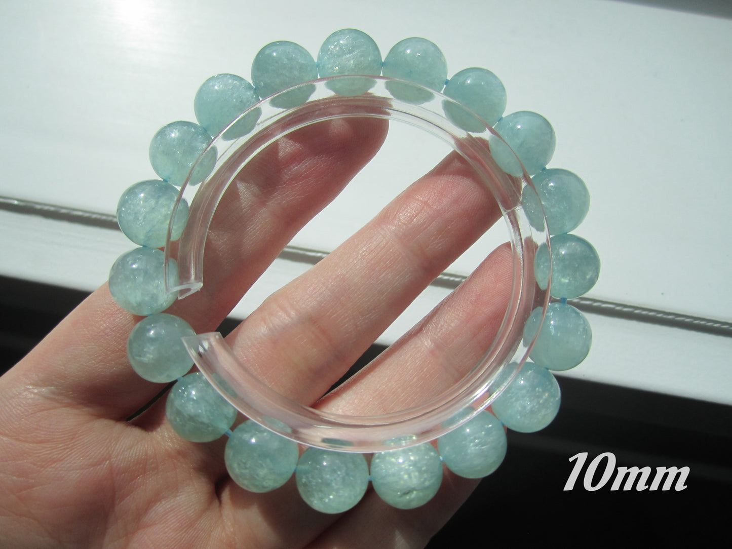 [Bracelet] A Touch of Tranquility: Blue-Green Lepidolite 蓝绿祖母晶 Bracelet