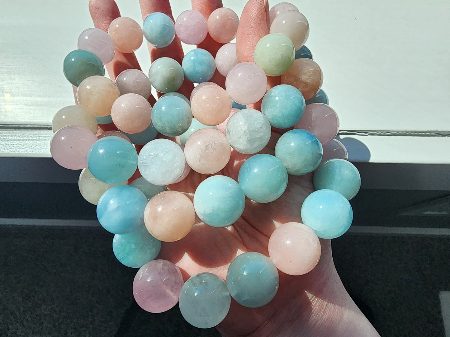 [Bracelet] Pastel Rainbow Morganite Bracelets