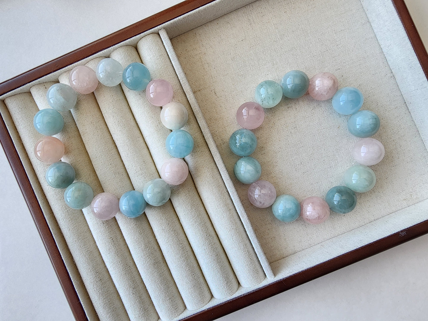 [Bracelet] Pastel Rainbow Morganite Bracelets