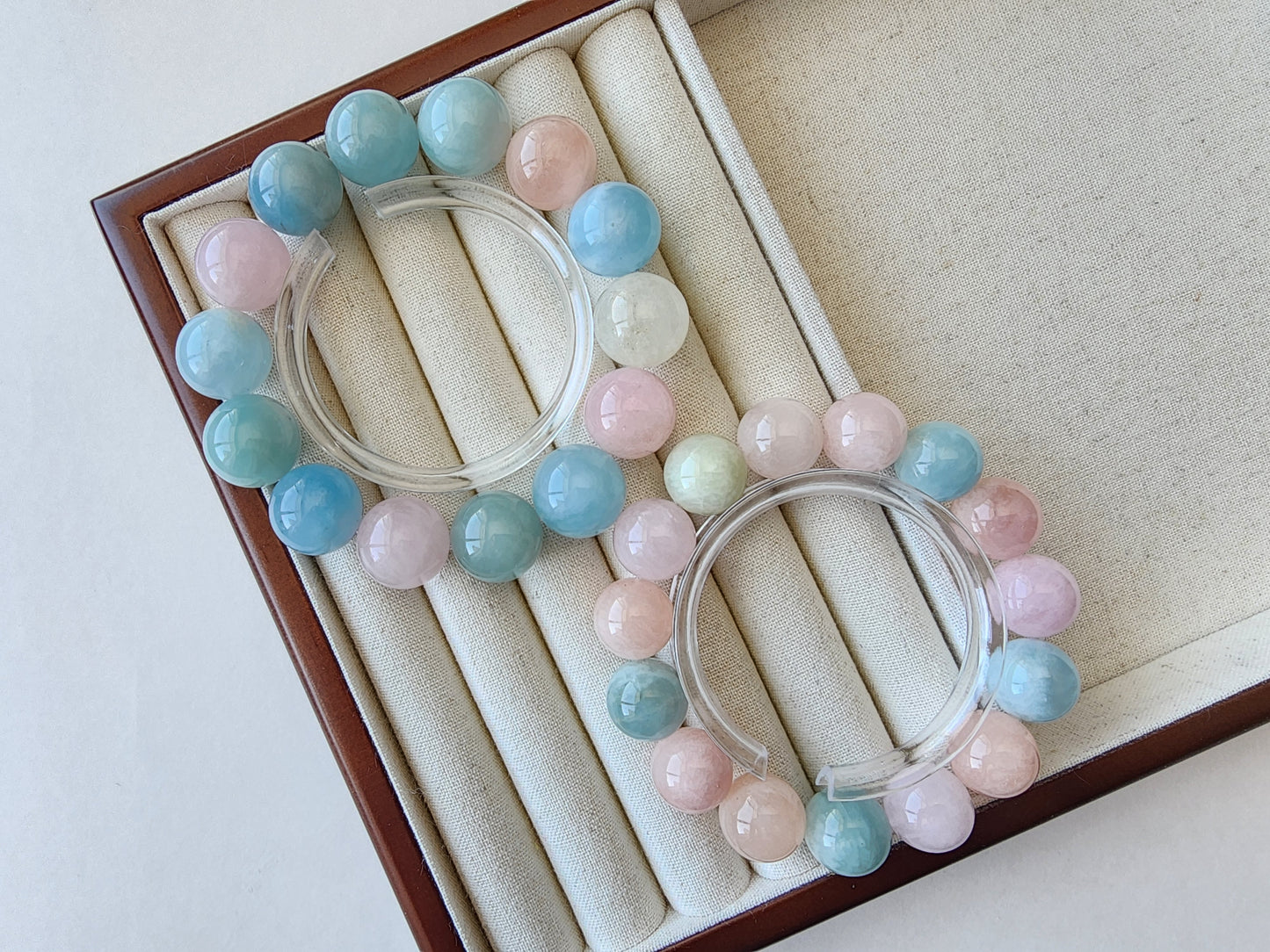 [Bracelet] Pastel Rainbow Morganite Bracelets