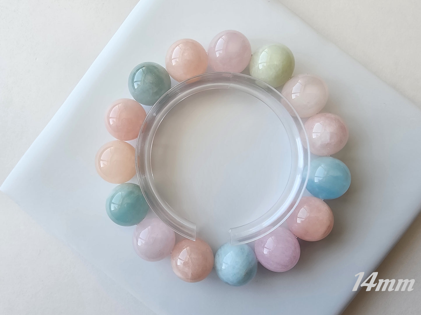 [Bracelet] Pastel Rainbow Morganite Bracelets