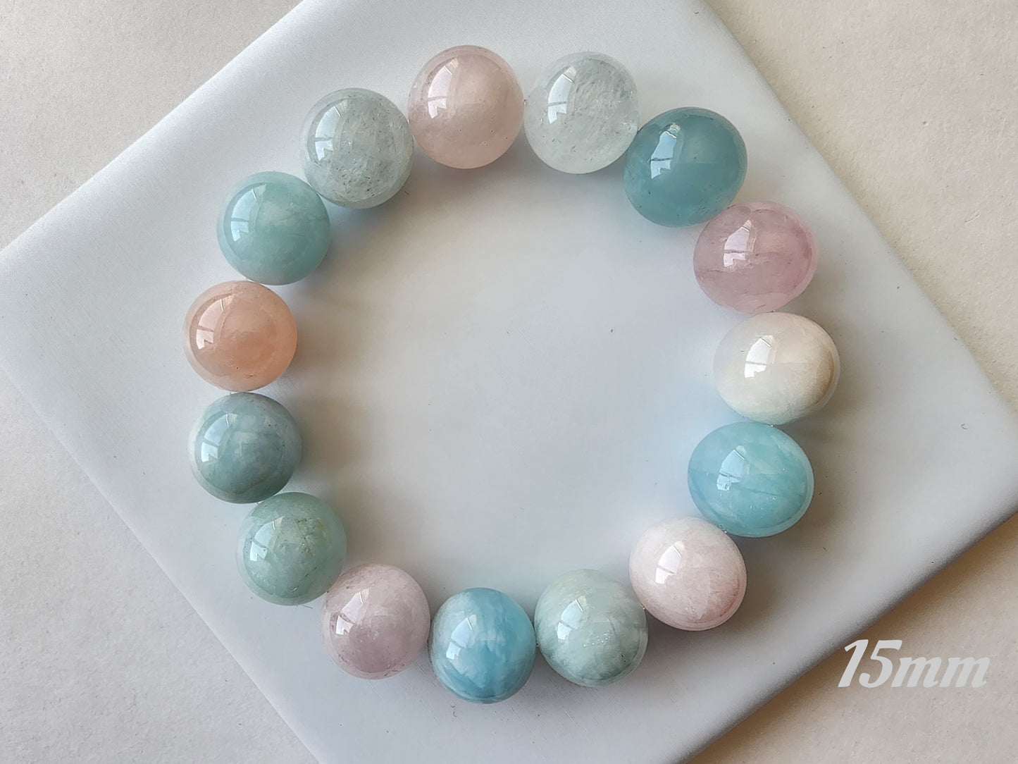 [Bracelet] Pastel Rainbow Morganite Bracelets