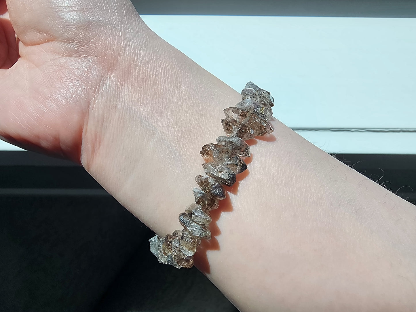 [Bracelet] Embrace Your Clarity: Double Terminated Herkimer Quartz 闪灵钻 Bracelet