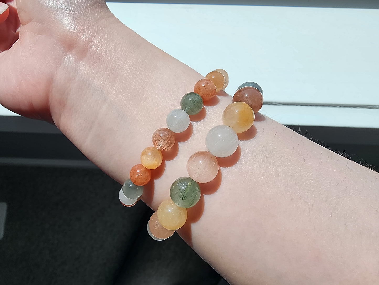 [Bracelet] Capture the Rainbow: Rabbit Hair Quartz 兔毛 Stacking Bracelet