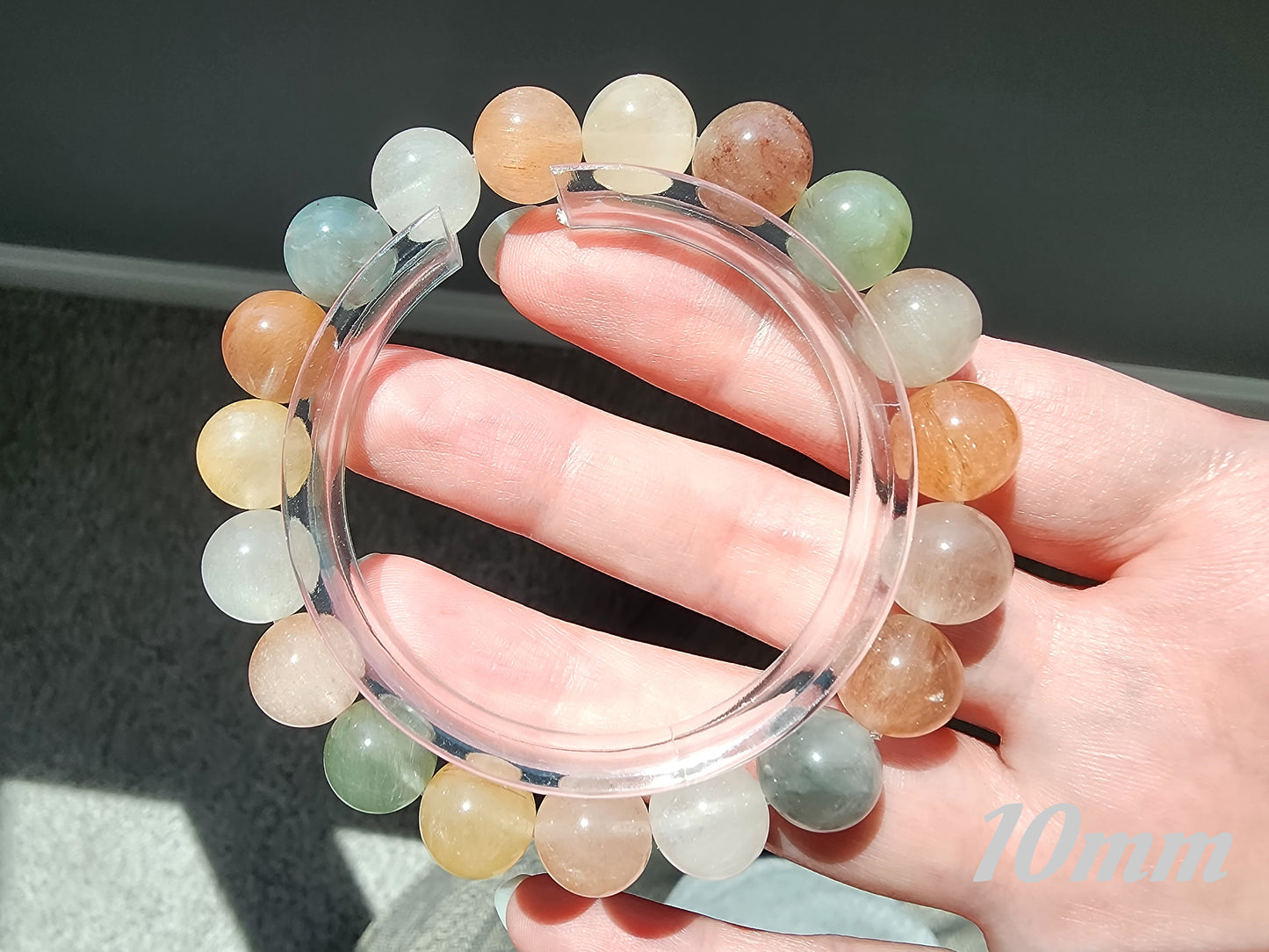 [Bracelet] Capture the Rainbow: Rabbit Hair Quartz 兔毛 Stacking Bracelet