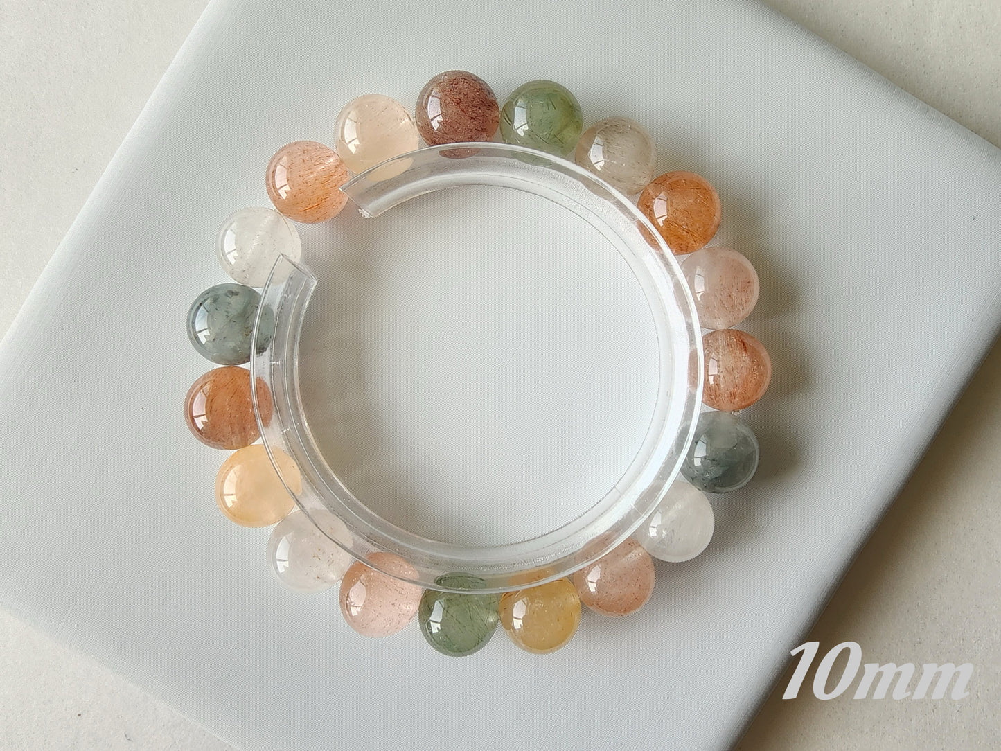 [Bracelet] Capture the Rainbow: Rabbit Hair Quartz 兔毛 Stacking Bracelet