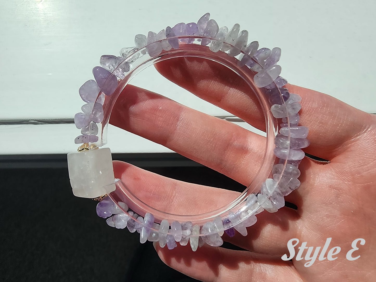 [Bracelet] Stackable Gemstone Chip Bracelets - Mix and Match Crystals for Everyday Wellness