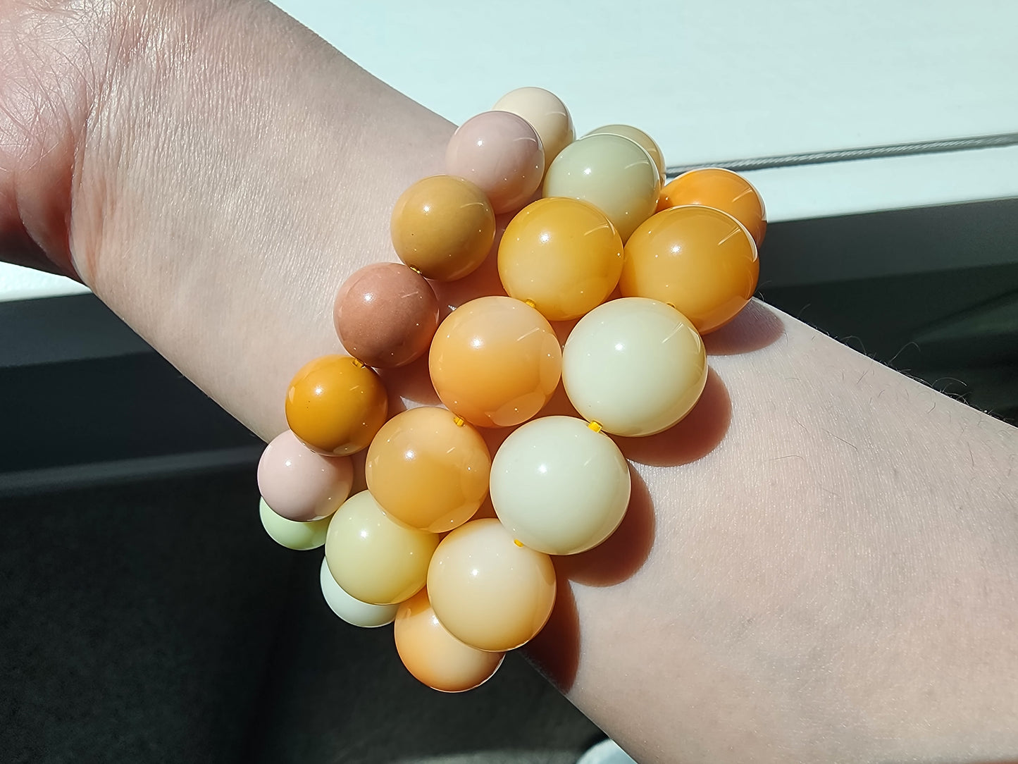 [Bracelet] Burmese Yellow Jade 缅黄 Bracelet - Natural Stone Jewelry