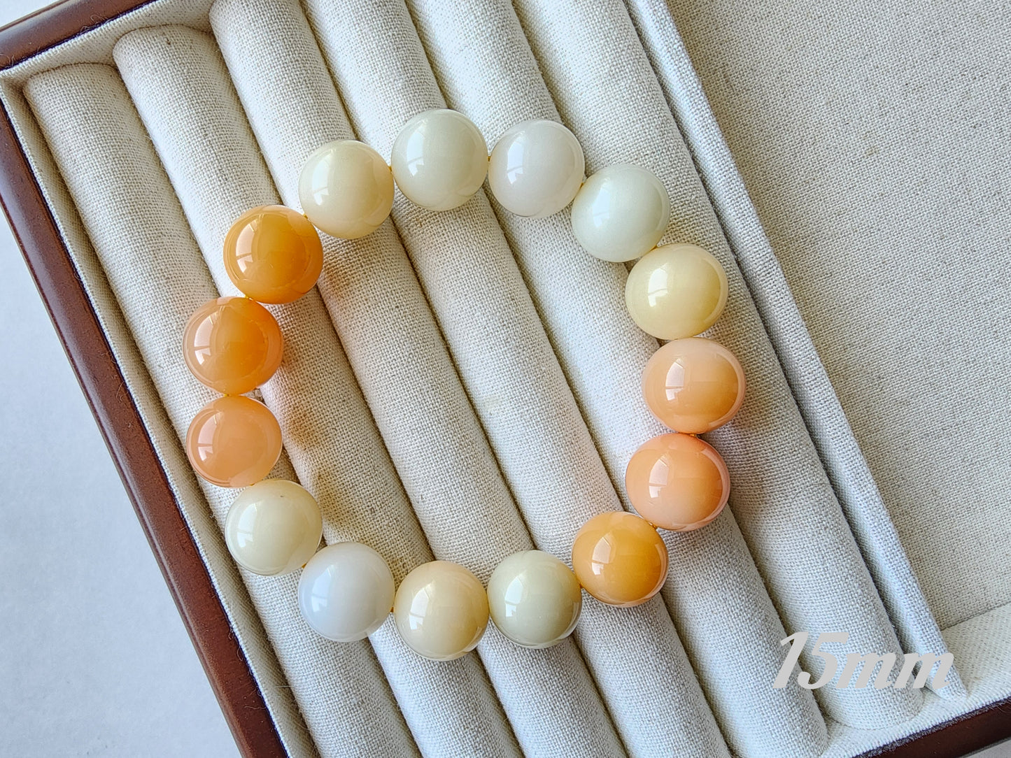 [Bracelet] Burmese Yellow Jade 缅黄 Bracelet - Natural Stone Jewelry