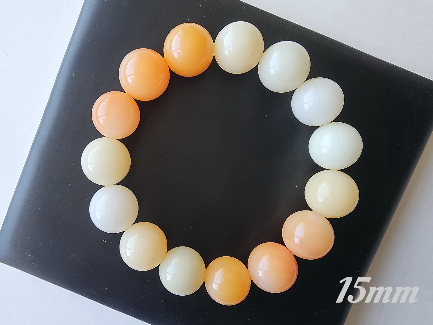 [Bracelet] Burmese Yellow Jade 缅黄 Bracelet - Natural Stone Jewelry