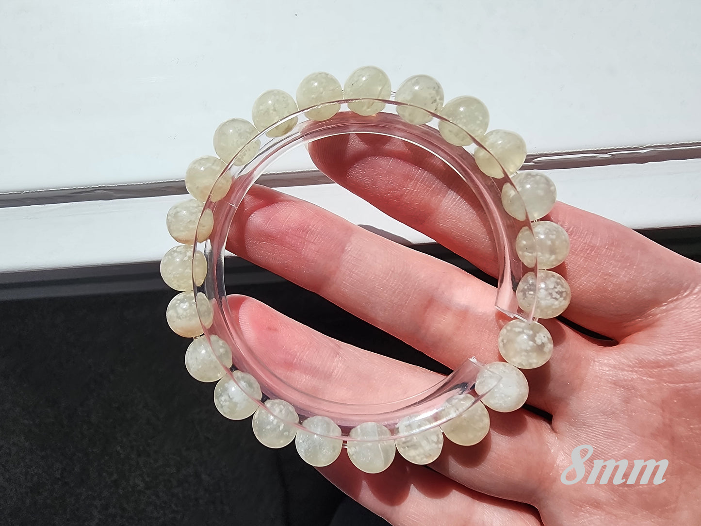 [Bracelet] Whispers of Winter: Snowflake Jade 雪花天青冻 Bracelet