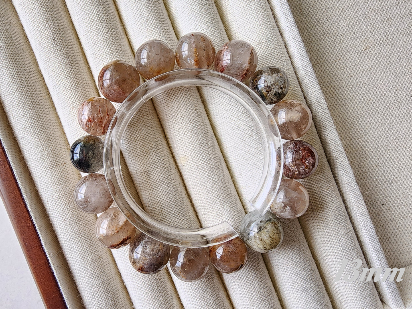 [Bracelet] Rutilated Quartz with Phantom 幽灵兔毛 Gemstone Bracelet