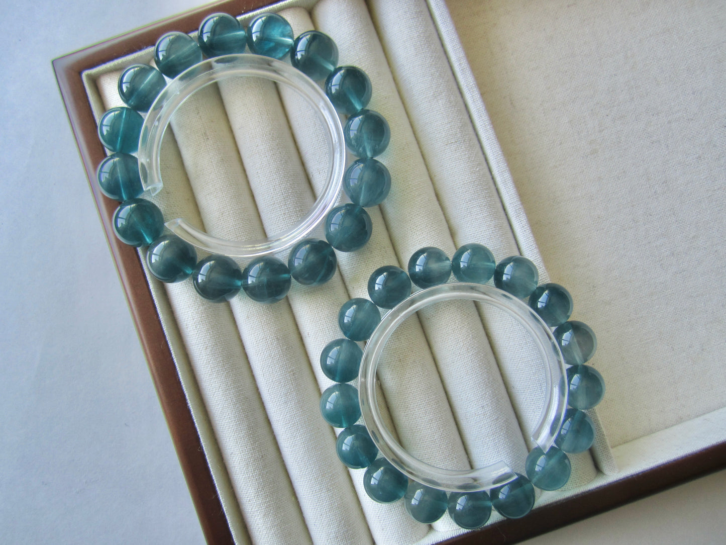 [Bracelet] Celestial Blue Beauty: Devil's Blue Fluorite Crystal Bracelet