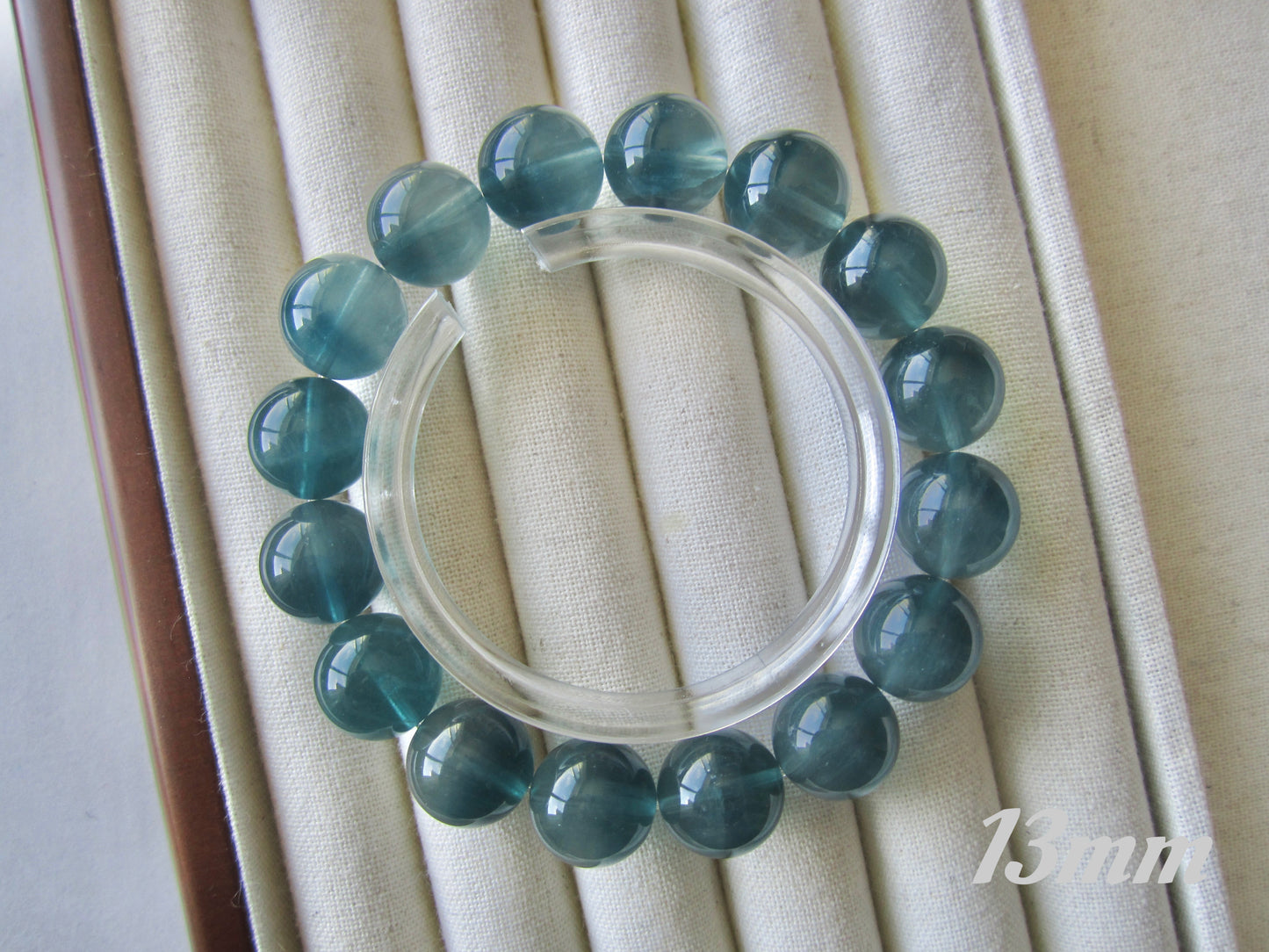 [Bracelet] Celestial Blue Beauty: Devil's Blue Fluorite Crystal Bracelet