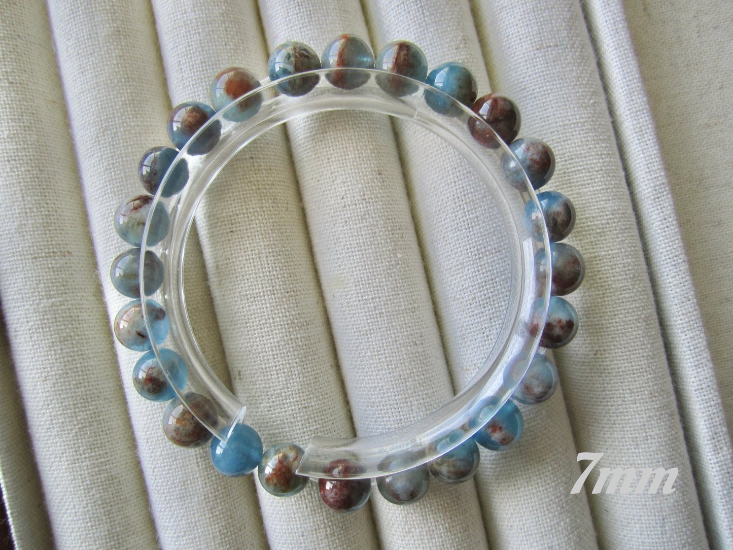 [Bracelet] Ocean Breeze Island Aquamarine 岛屿海蓝宝 Bracelet - Tranquil Sea Blue Crystal