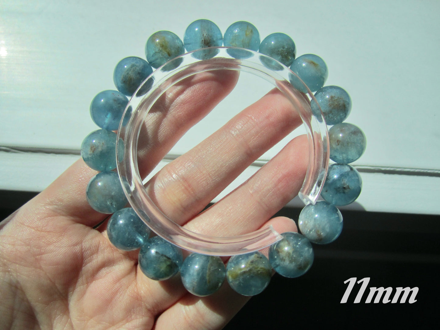 [Bracelet] Ocean Breeze Island Aquamarine 岛屿海蓝宝 Bracelet - Tranquil Sea Blue Crystal