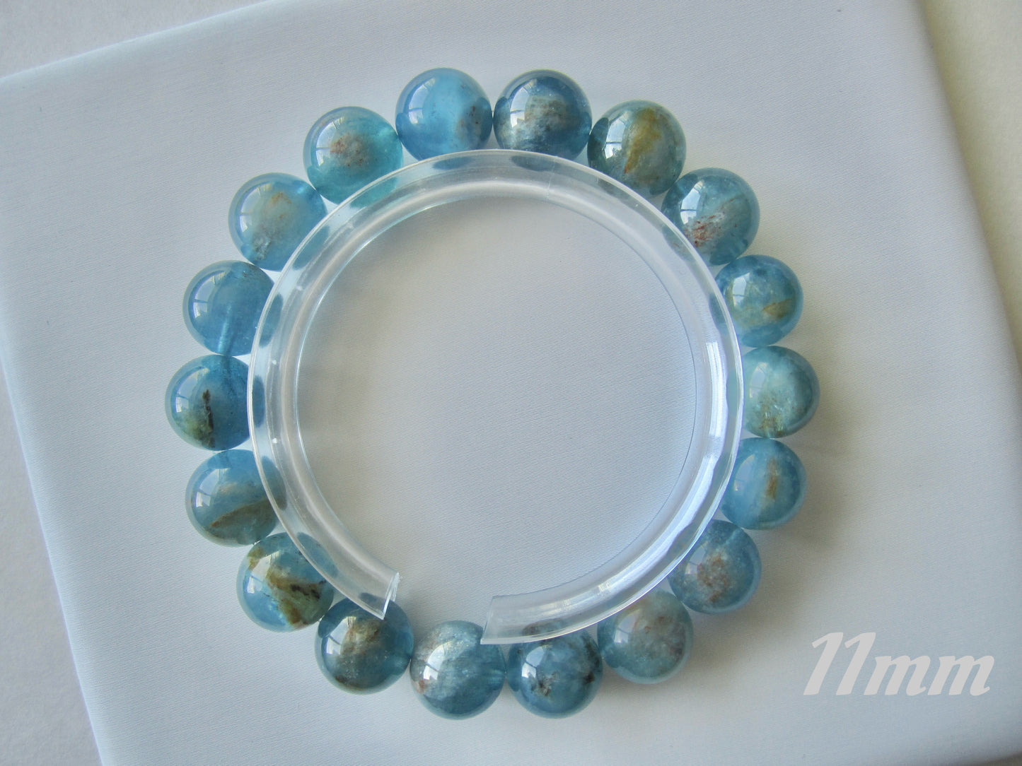 [Bracelet] Ocean Breeze Island Aquamarine 岛屿海蓝宝 Bracelet - Tranquil Sea Blue Crystal