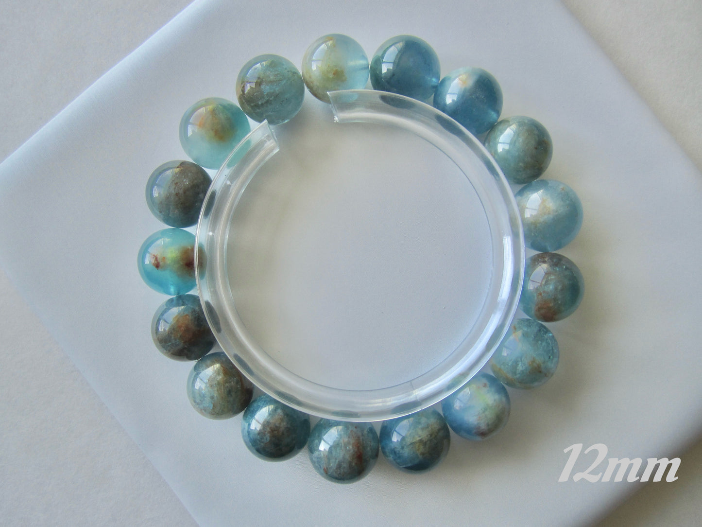 [Bracelet] Ocean Breeze Island Aquamarine 岛屿海蓝宝 Bracelet - Tranquil Sea Blue Crystal