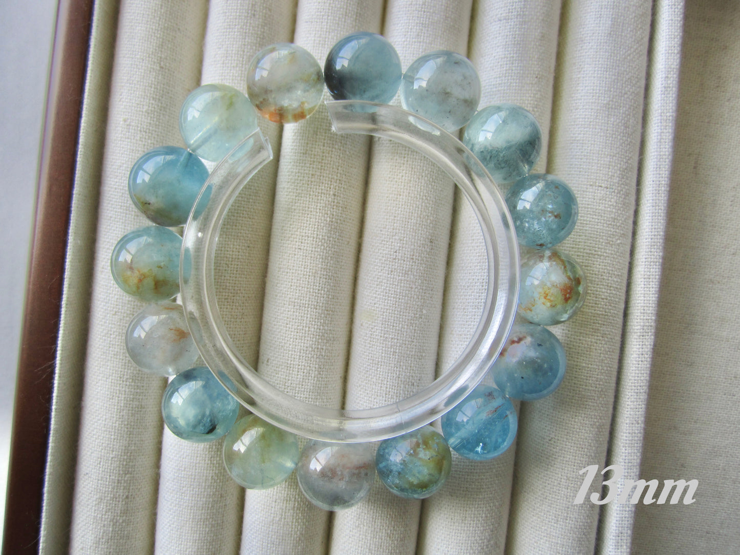 [Bracelet] Ocean Breeze Island Aquamarine 岛屿海蓝宝 Bracelet - Tranquil Sea Blue Crystal