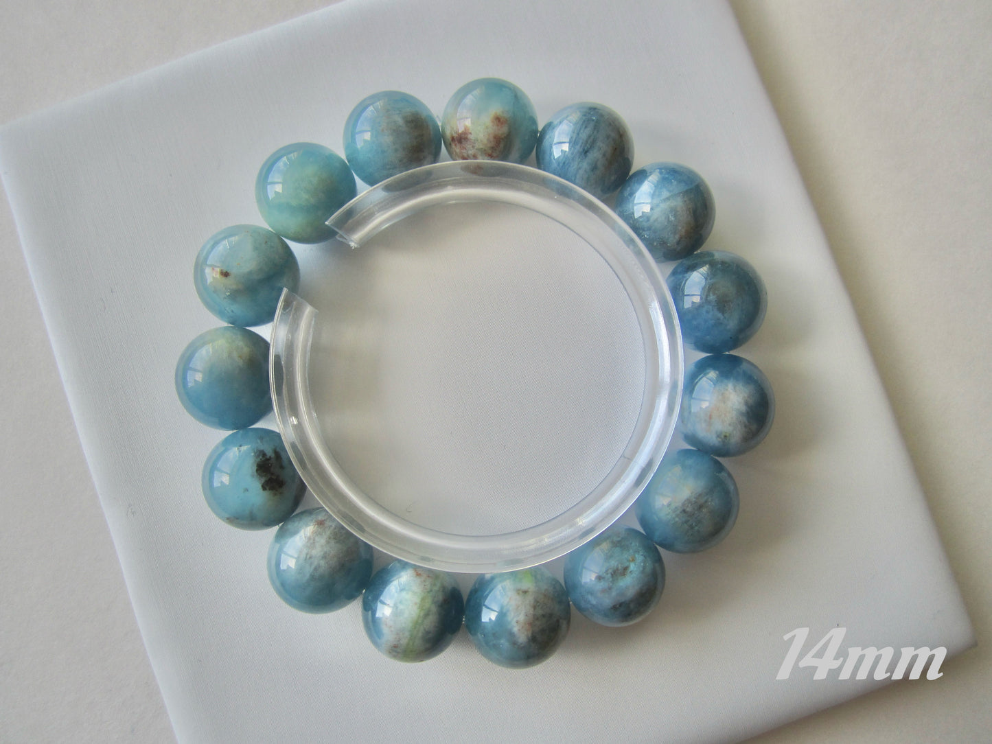 [Bracelet] Ocean Breeze Island Aquamarine 岛屿海蓝宝 Bracelet - Tranquil Sea Blue Crystal