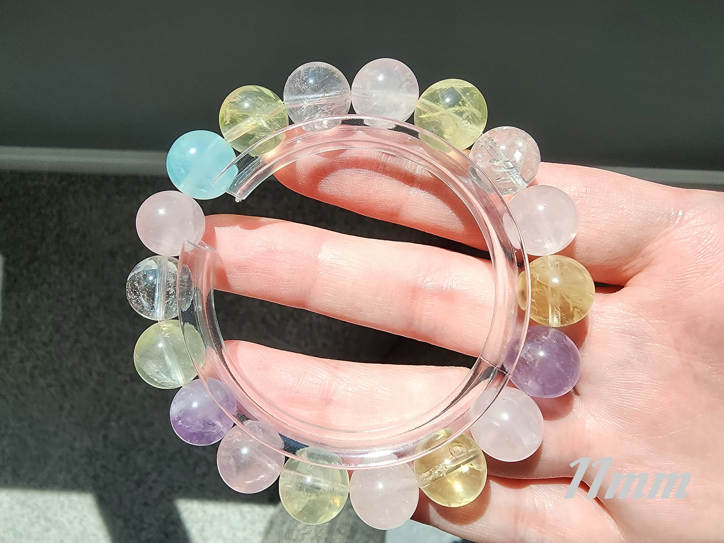 [Bracelet] Elegant Gemstone Bracelets - Clear Quartz, Rose Quartz, Lemon Quartz, Aquamarine, Amethyst - Healing Crystal Jewelry