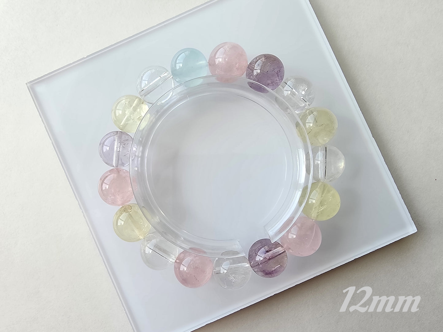 [Bracelet] Elegant Gemstone Bracelets - Clear Quartz, Rose Quartz, Lemon Quartz, Aquamarine, Amethyst - Healing Crystal Jewelry