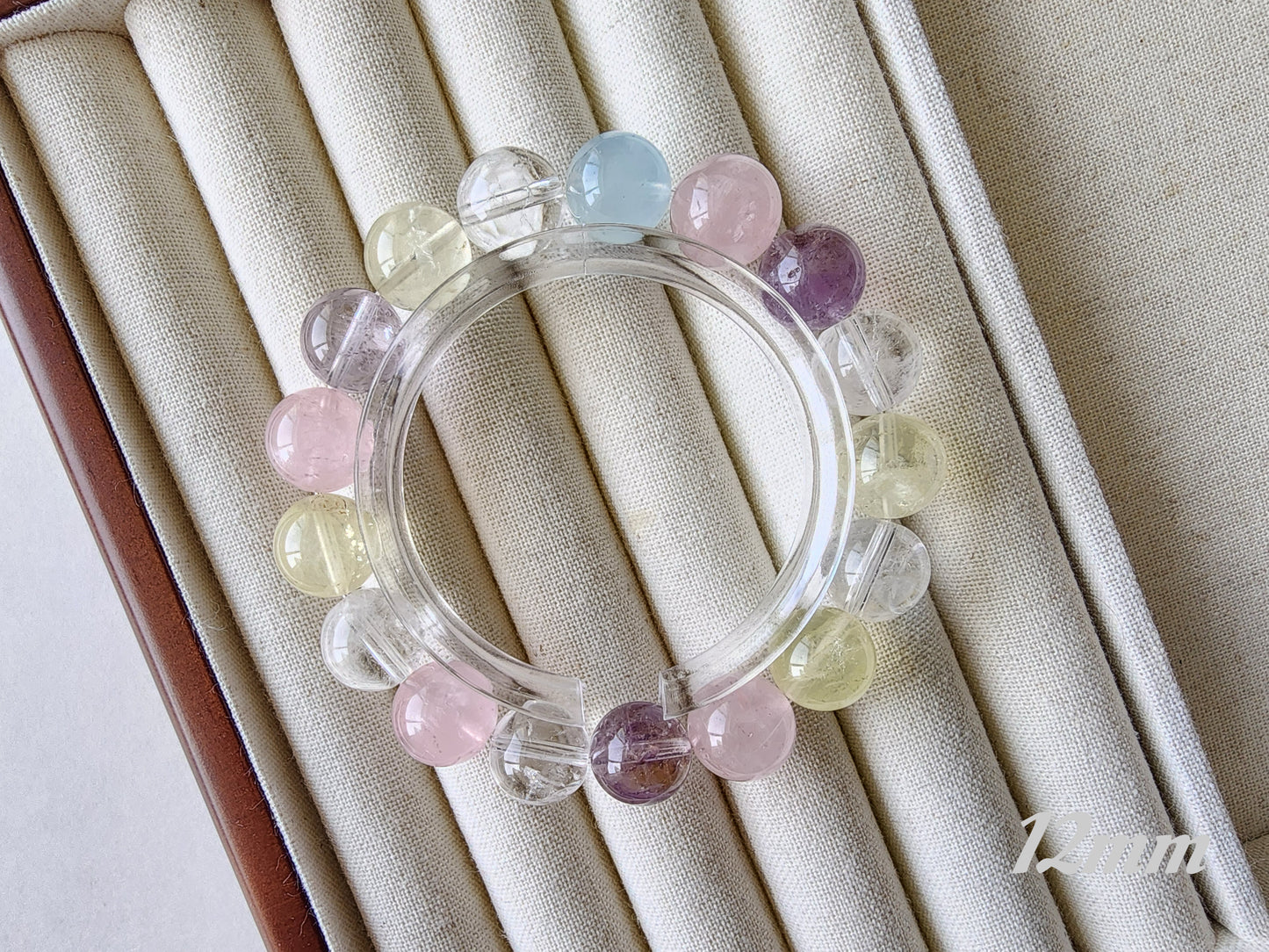 [Bracelet] Elegant Gemstone Bracelets - Clear Quartz, Rose Quartz, Lemon Quartz, Aquamarine, Amethyst - Healing Crystal Jewelry